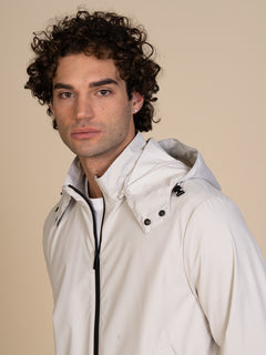 Giubbotto bomber con cappuccio|Colore:Ghiaccio