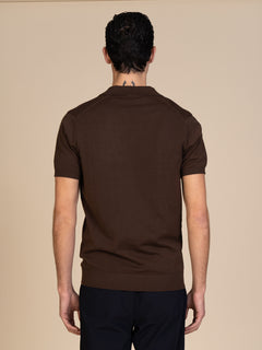 Polo maglia collo derby|Colore:Cacao