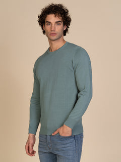 Maglia basic girocollo |Colore:Salvia
