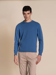 Maglia basic girocollo |Colore:Jeans