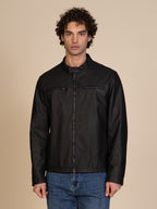 Giubbotto biker ecopelle|Colore:Black