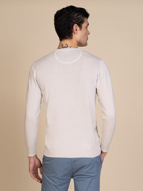 Maglia basic girocollo |Colore:Ghiaccio