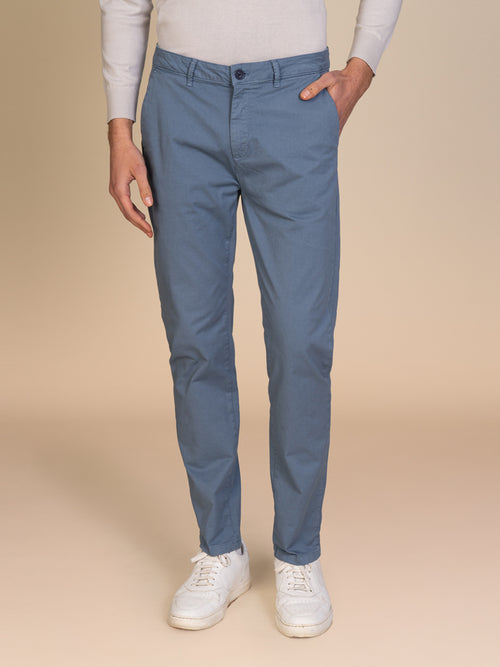 Pantaloni gabardina tasca America|Colore:Azzurro
