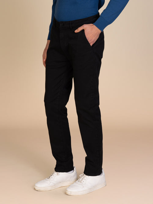 Pantaloni gabardina tasca America|Colore:Nero