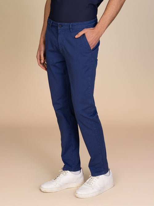 Pantaloni gabardina tasca America|Colore:Royal