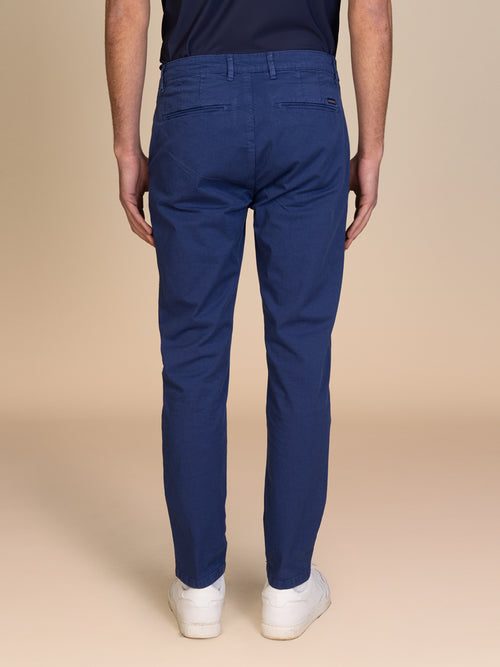 Pantaloni gabardina tasca America|Colore:Royal