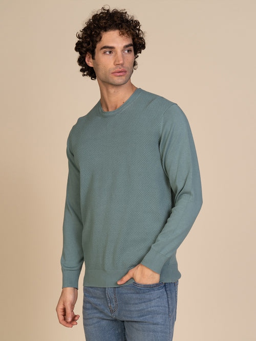Maglia girocollo |Colore:Salvia