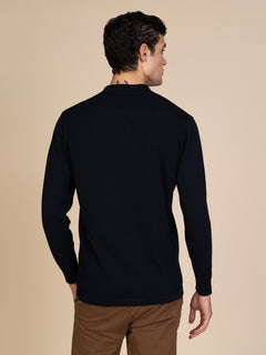 Maglia cardigan in cotone|Colore:Blu