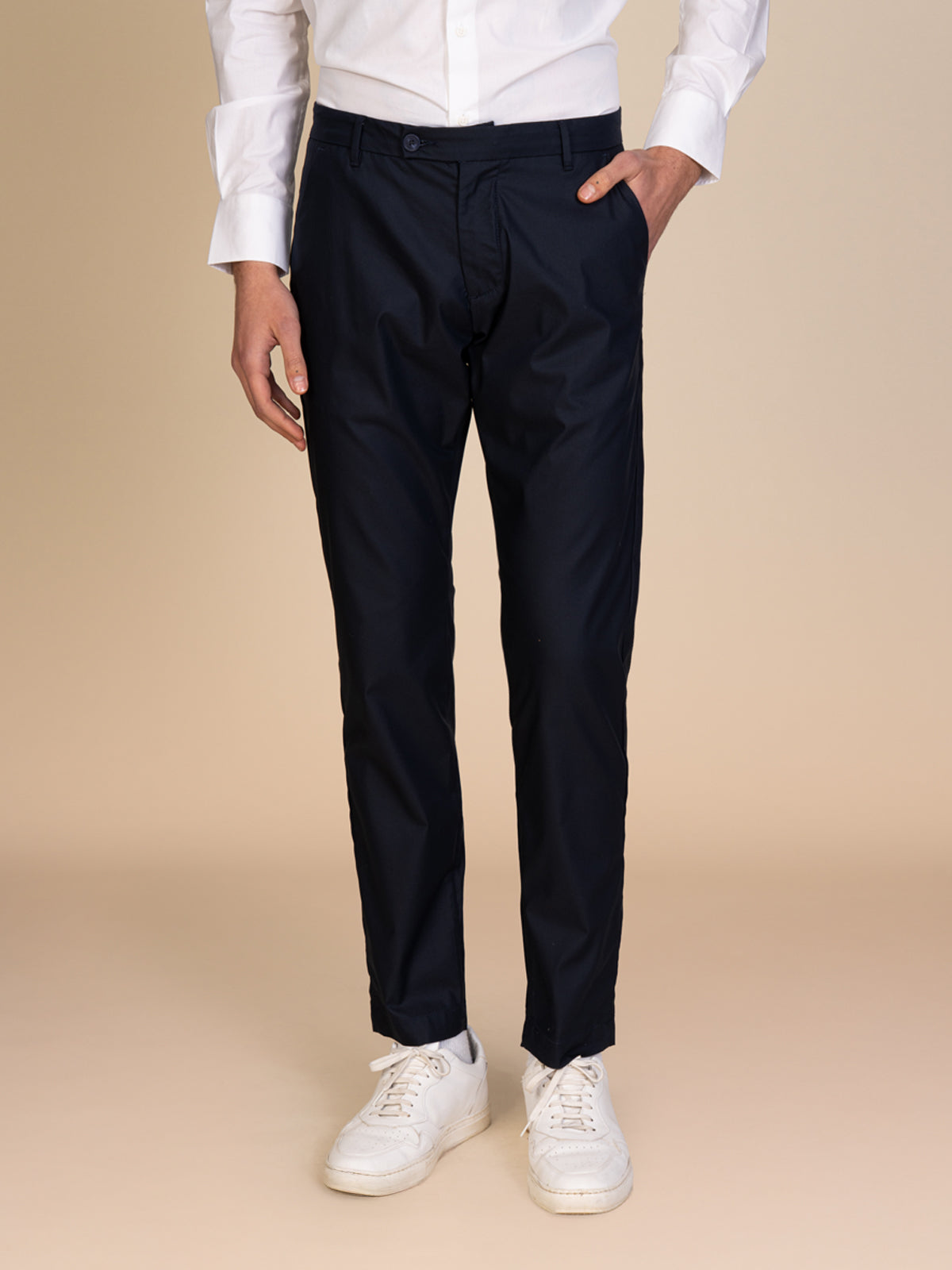 Pantaloni chino stretch|Colore:Navy