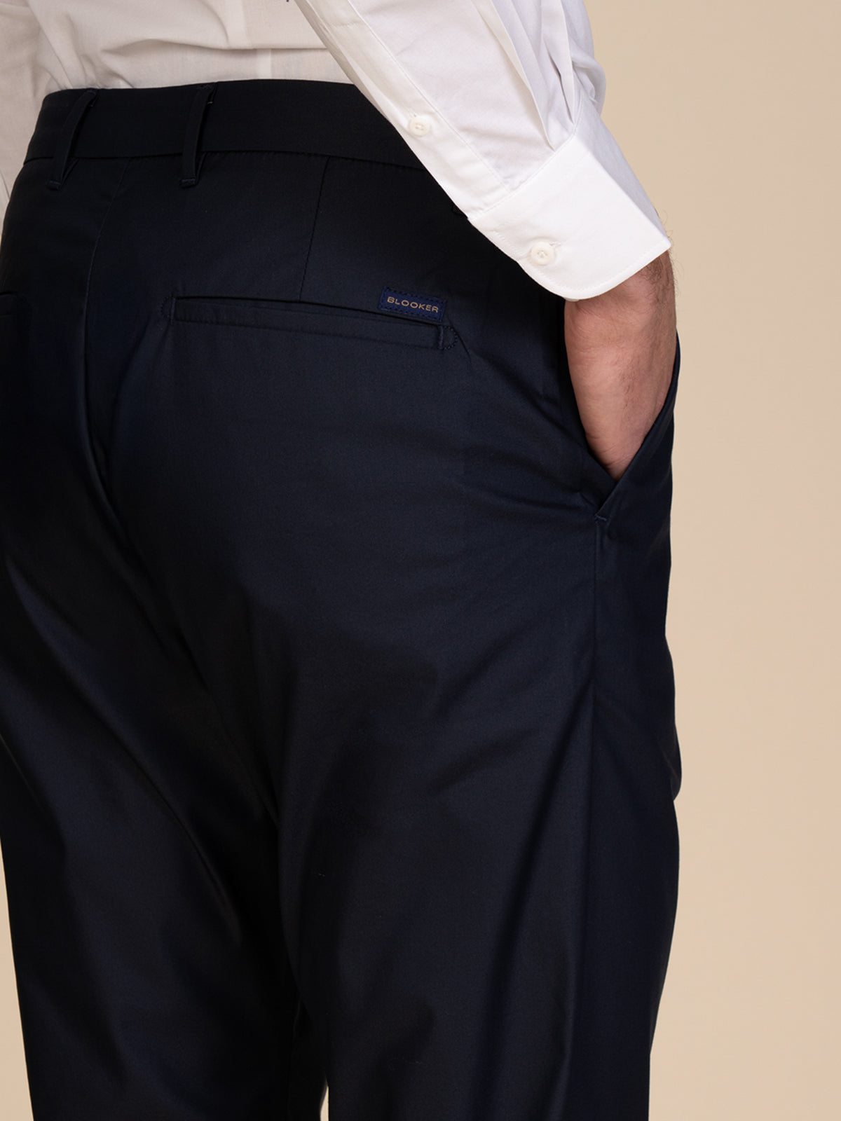 Pantaloni chino stretch|Colore:Navy