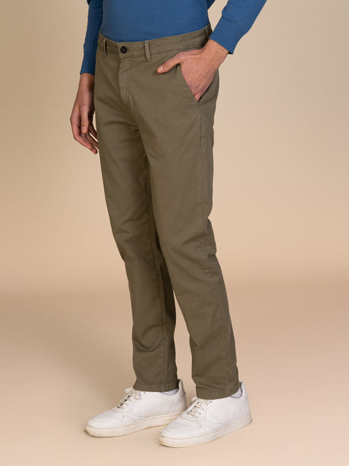 Pantaloni gabardina tasca America|Colore:Salvia