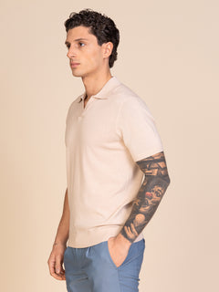 Polo maglia collo derby|Colore:Sabbia
