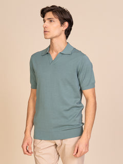 Polo maglia collo derby|Colore:Salvia