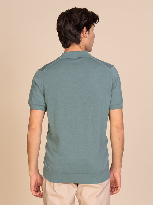 Polo maglia collo derby|Colore:Salvia