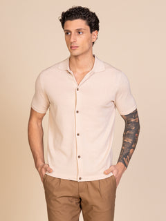 Polo maglia Full-button|Colore:Sabbia
