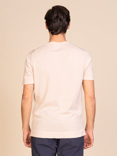 Maglia girocollo mezza manica|Colore:Sabbia