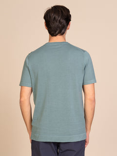 Maglia girocollo mezza manica|Colore:Salvia