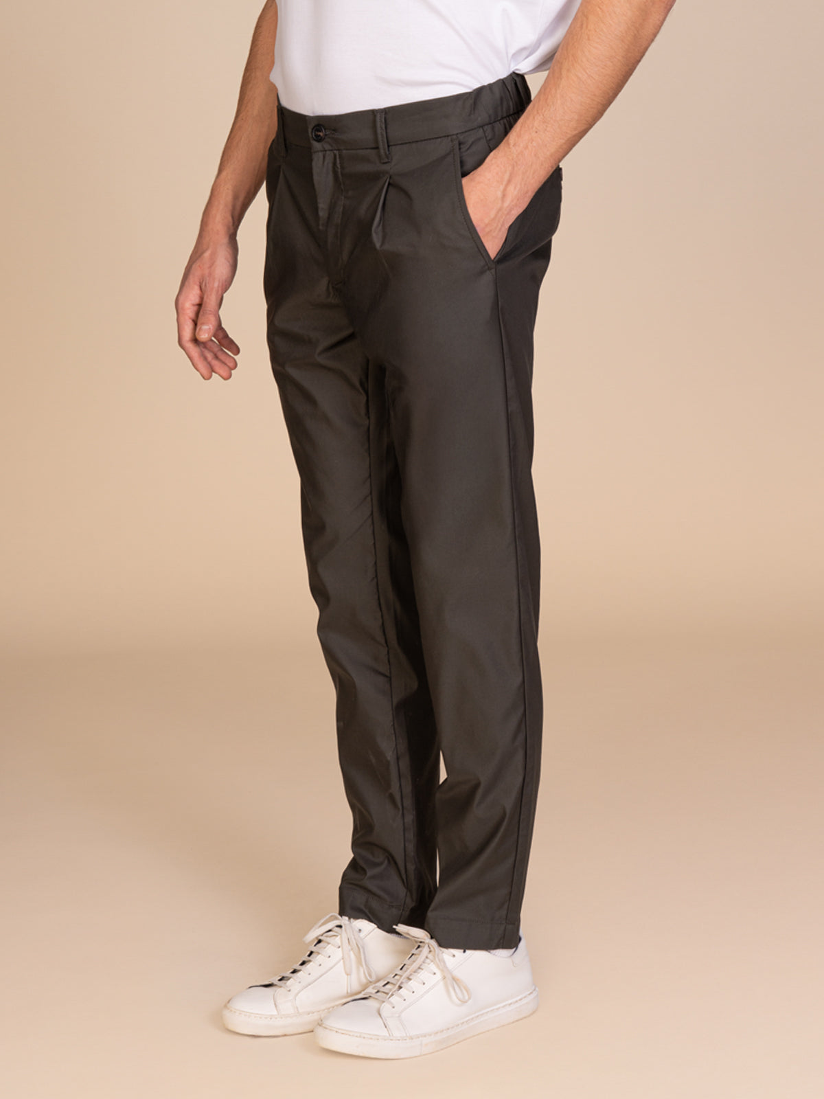 Pantaloni chino stretch|Colore:Verde