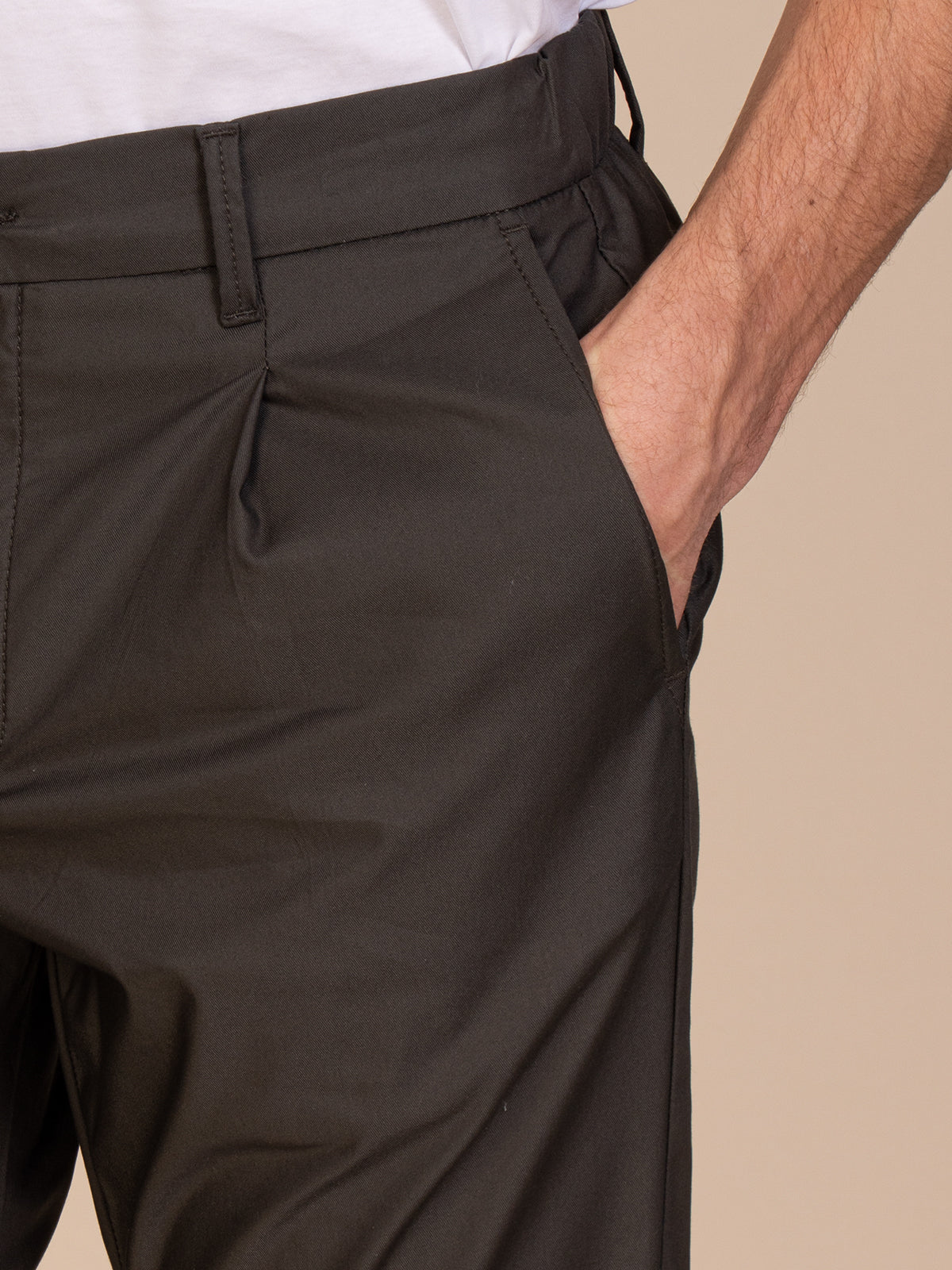Pantaloni chino stretch|Colore:Verde
