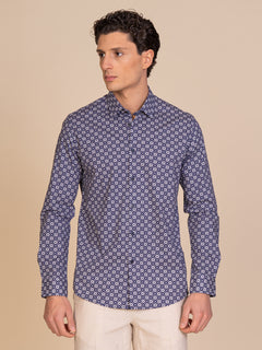 Camicia collo classico fantasia|Colore:Fantasia 2