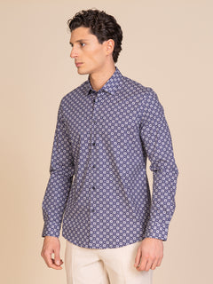 Camicia collo classico fantasia|Colore:Fantasia 2