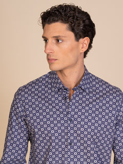 Camicia collo classico fantasia|Colore:Fantasia 2