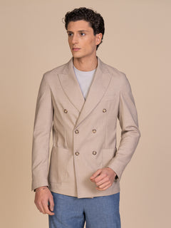 Giacca doppiopetto|Colore:Beige
