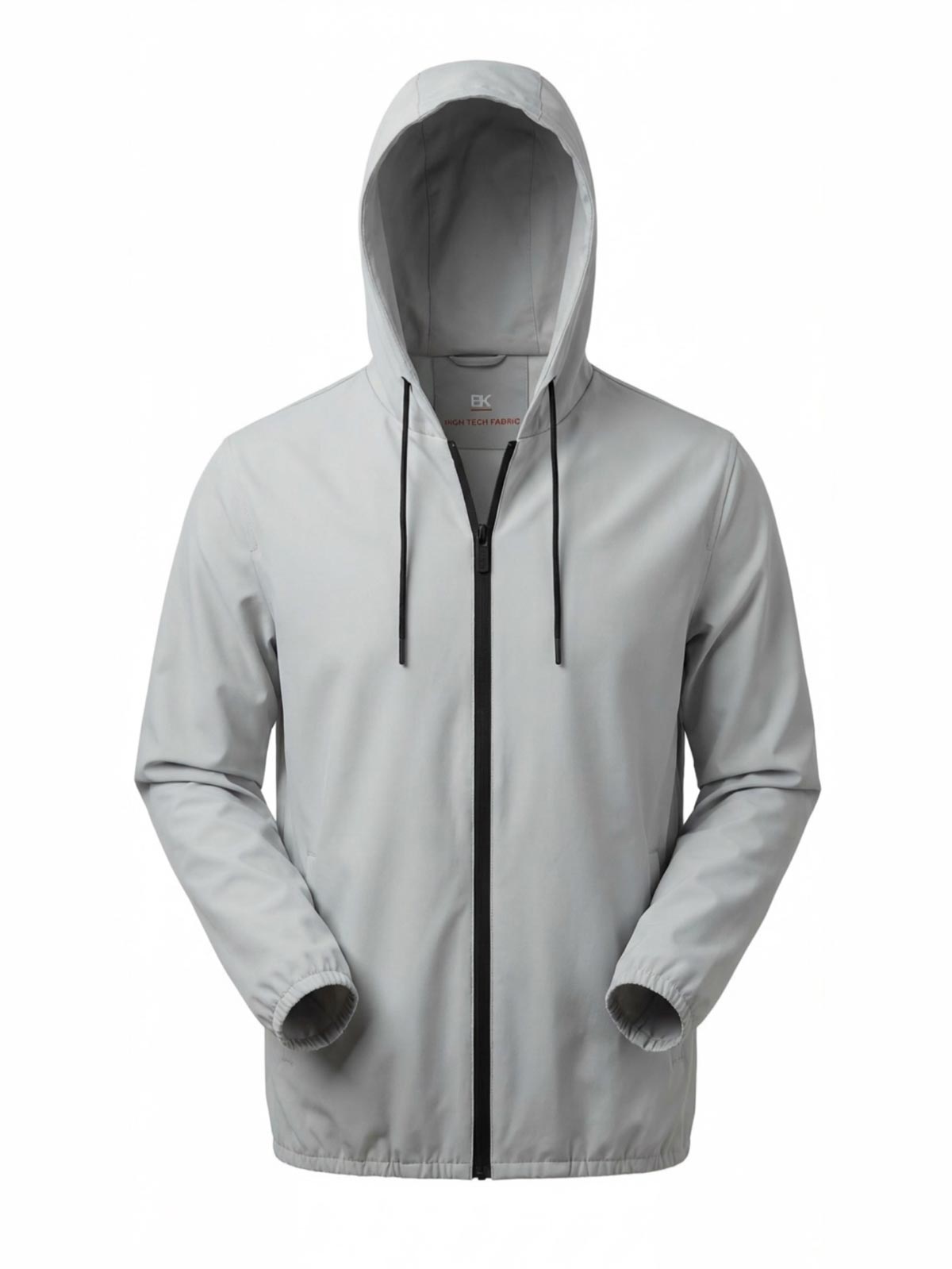 Giubbotto bomber in tessuto tecnico con cappuccio|Colore:Bianco