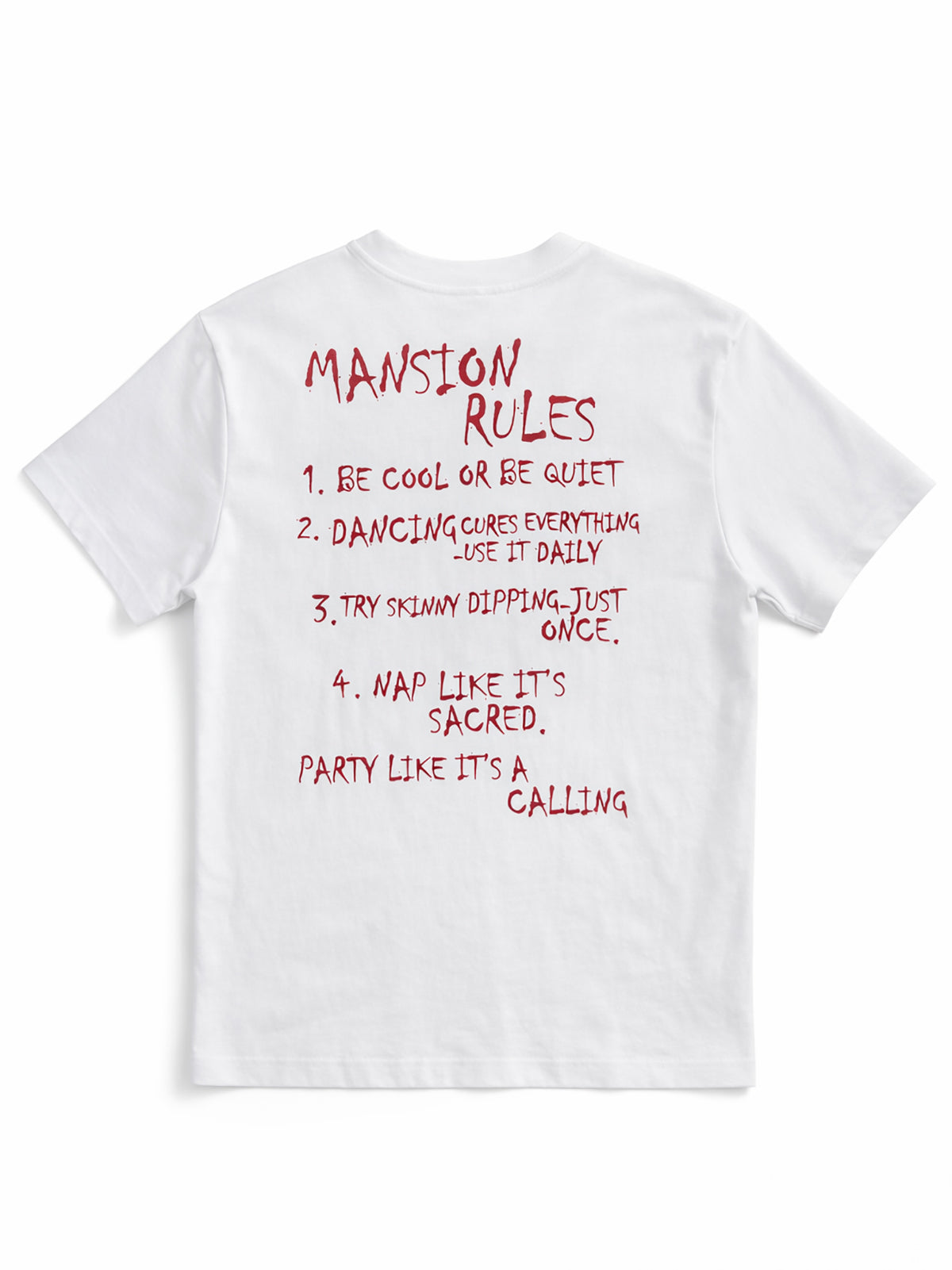 T-Shirt con stampa retro|Colore:Bianco