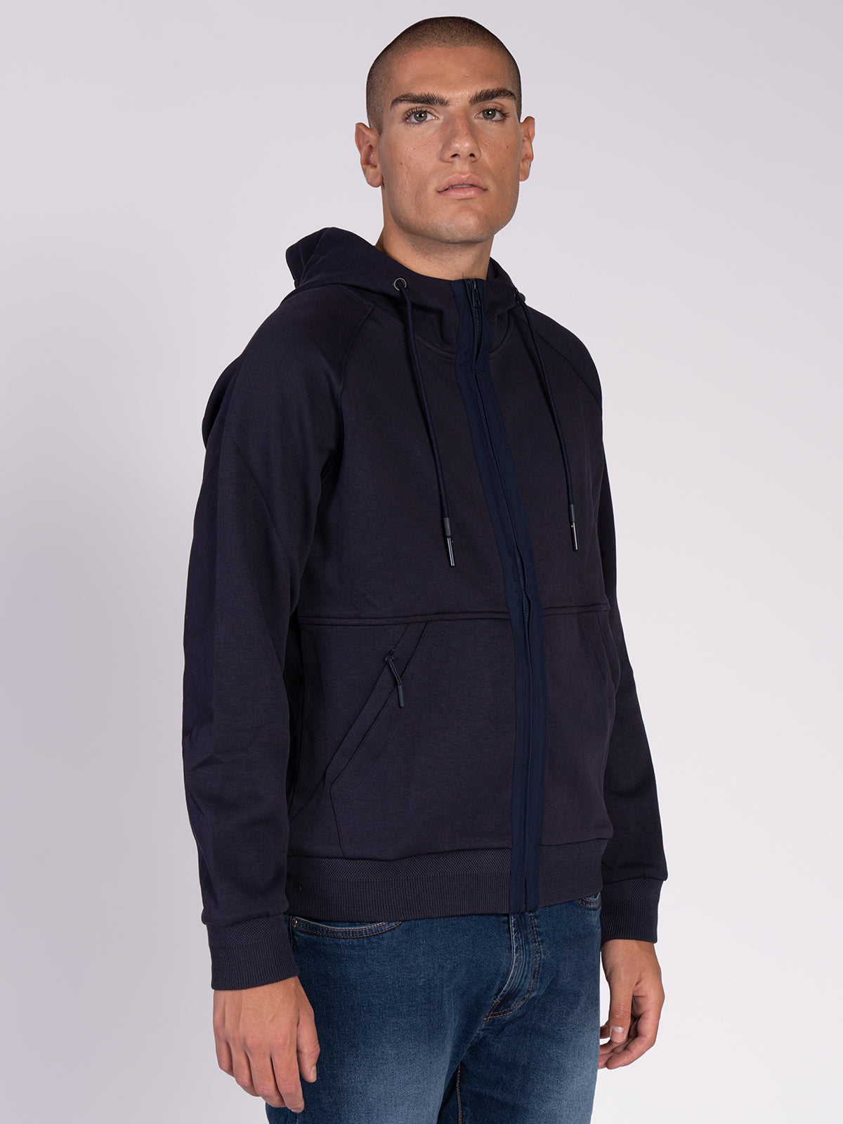 FELPA FULL ZIP|Colore:Blu
