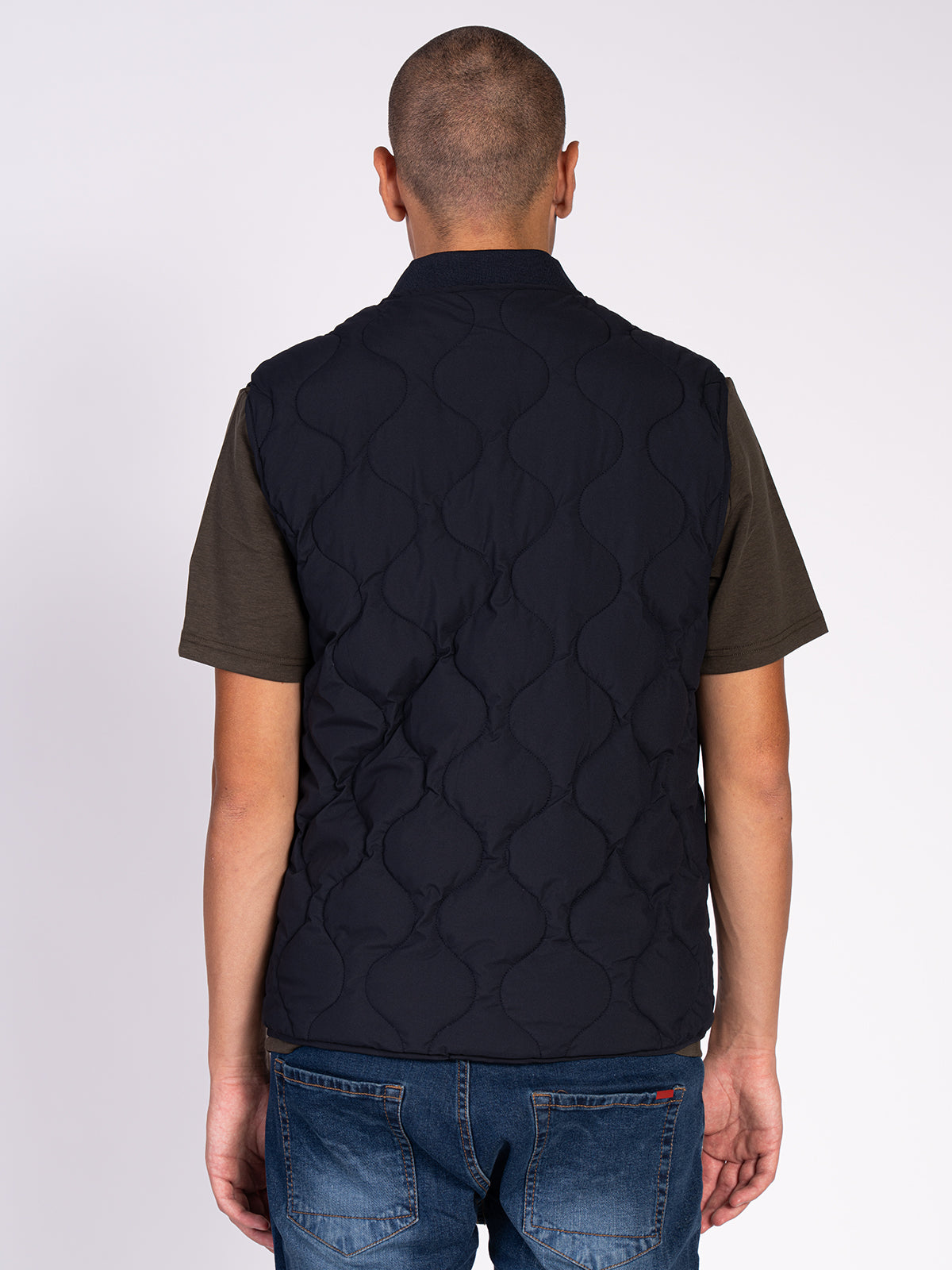 GILET TRAPUNTATO|Colore:Blu