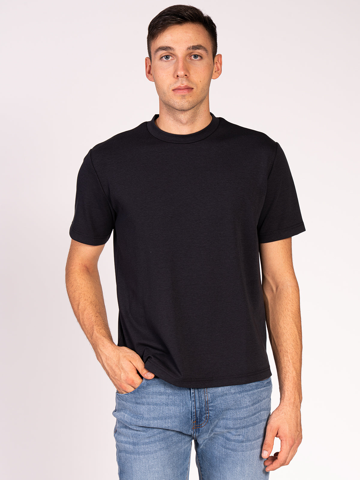 T-SHIRT GIROCOLLO |Colore:Blu