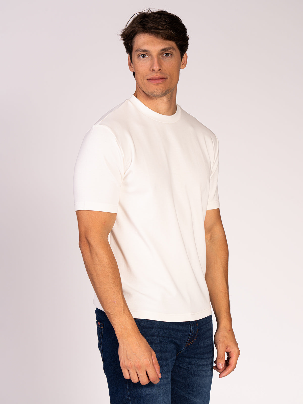 T-SHIRT GIROCOLLO |Colore:Bianco