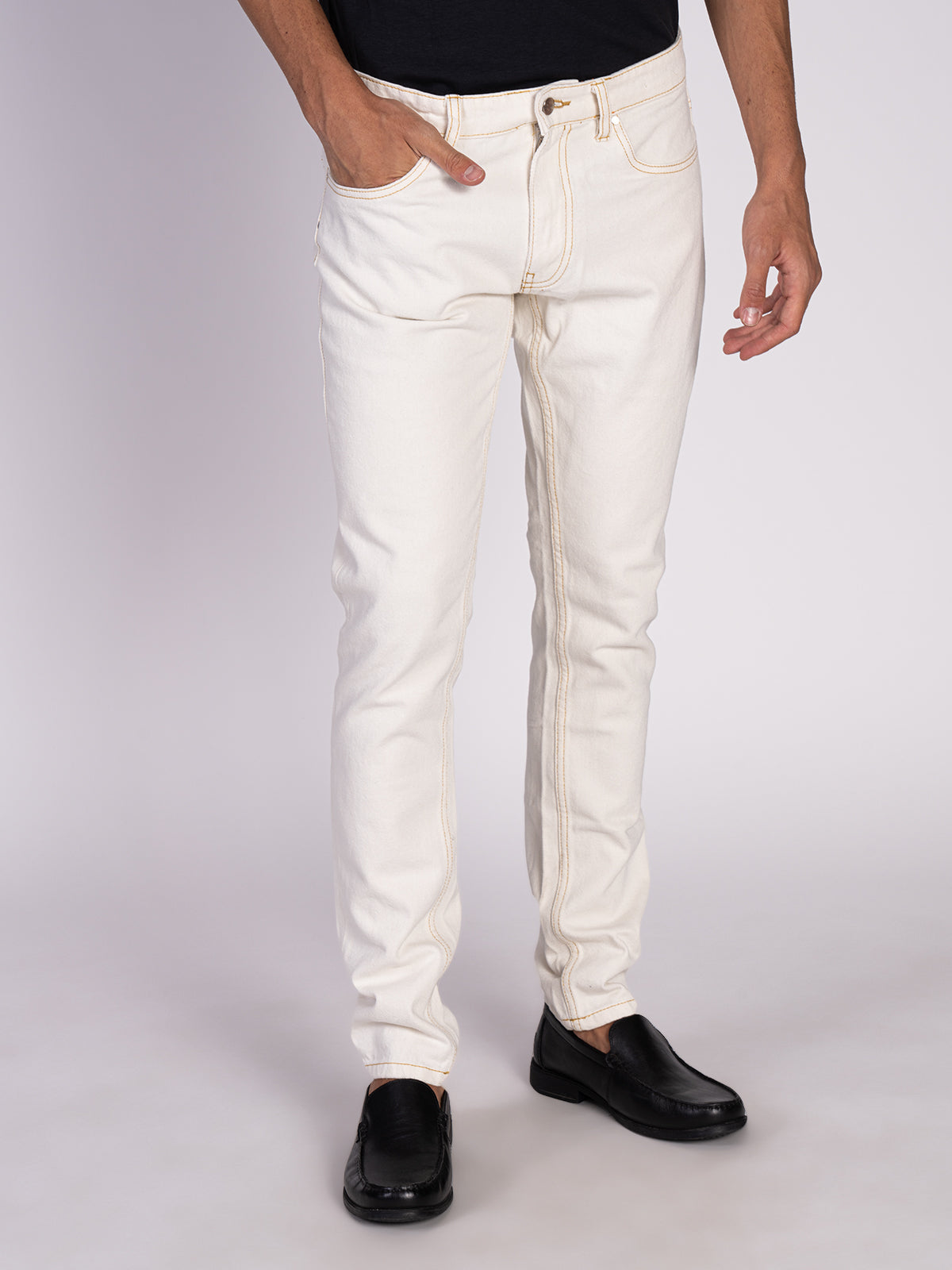 JEANS 5 TASCHE|Colore:Panna