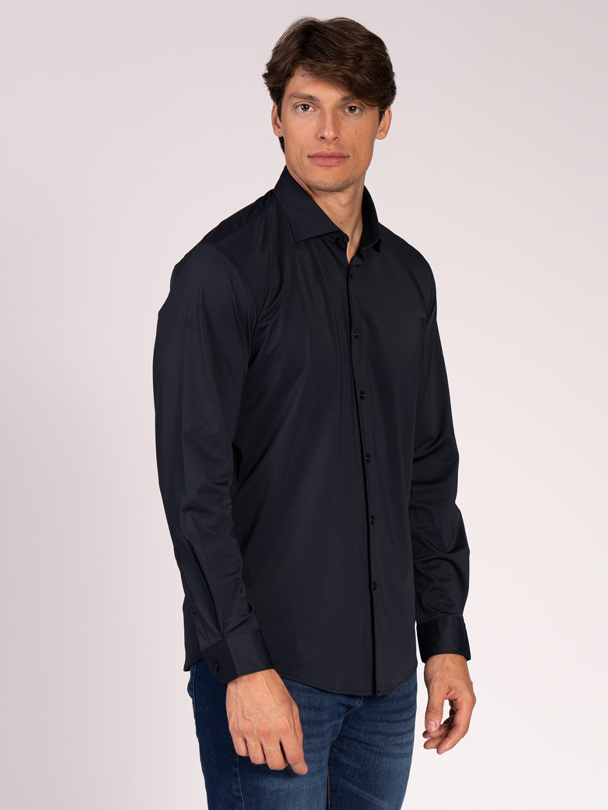 Camicia tessuto tecnico|Colore:Blu