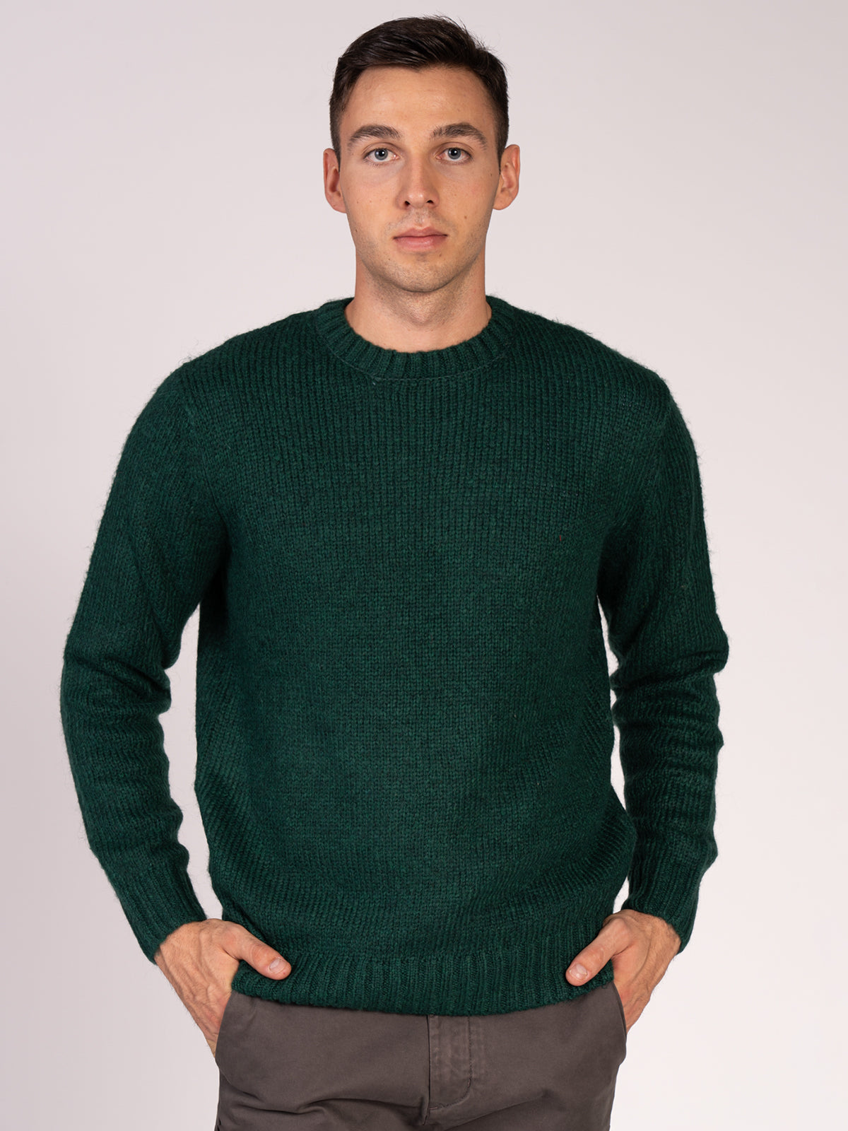 MAGLIA GIROCOLLO MELANGE|Colore:Menta