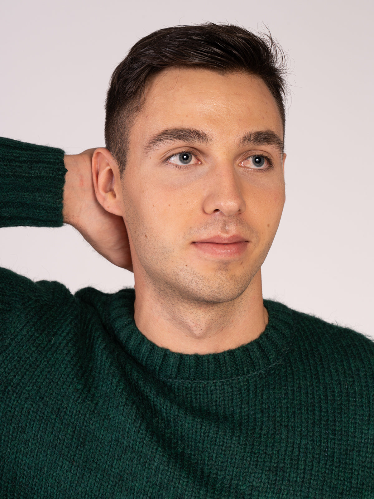 MAGLIA GIROCOLLO MELANGE|Colore:Menta