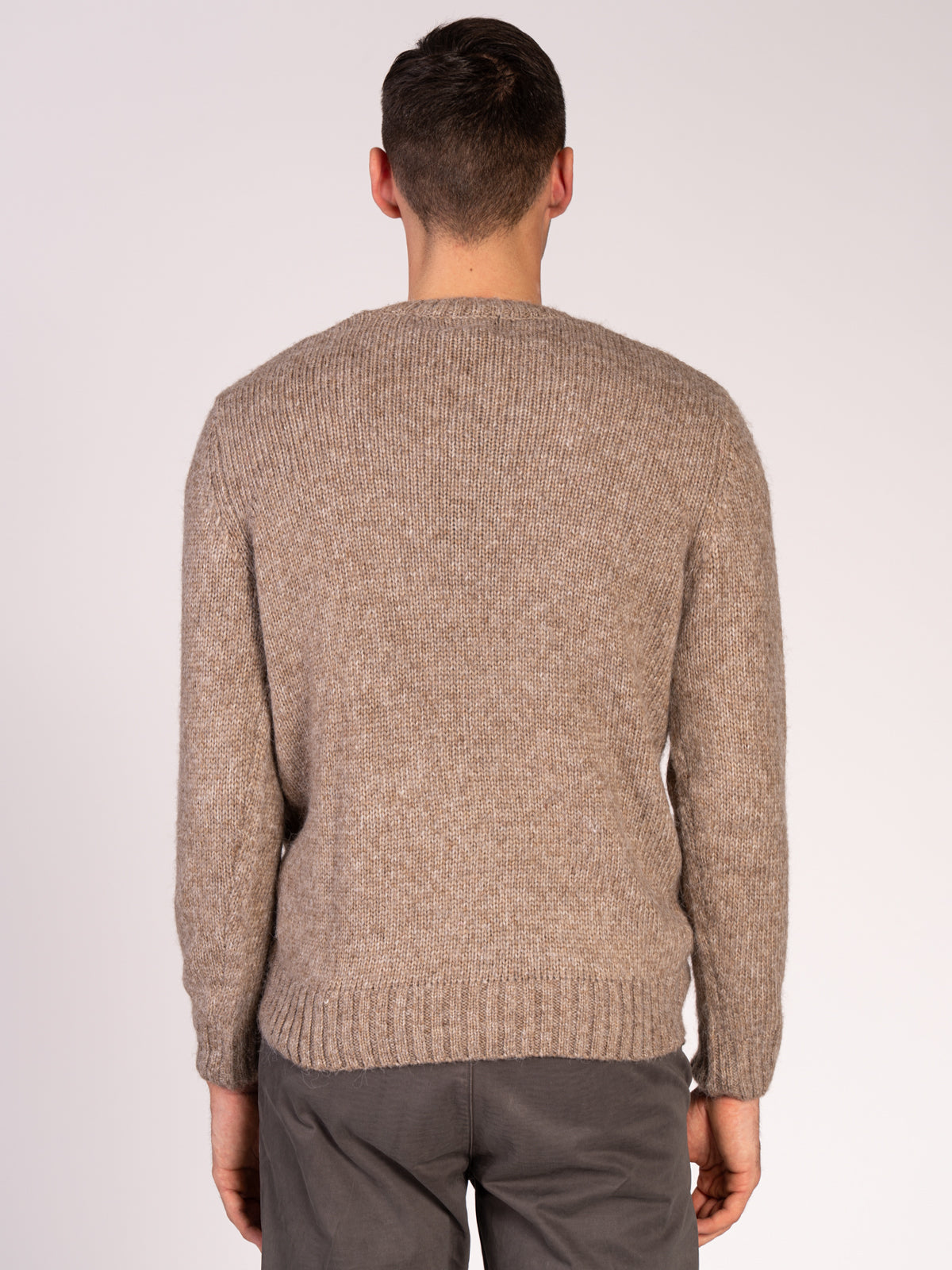 MAGLIA GIROCOLLO MELANGE|Colore:Fango