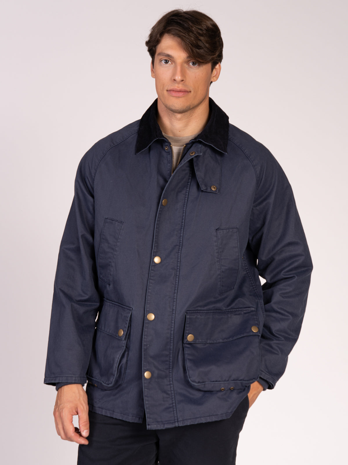 GIACCA CERATA|Colore:Blu