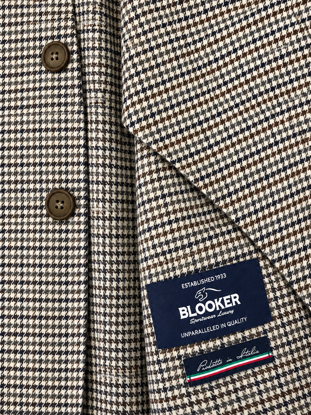 GIACCA PIED DE POULE|Colore:Perla