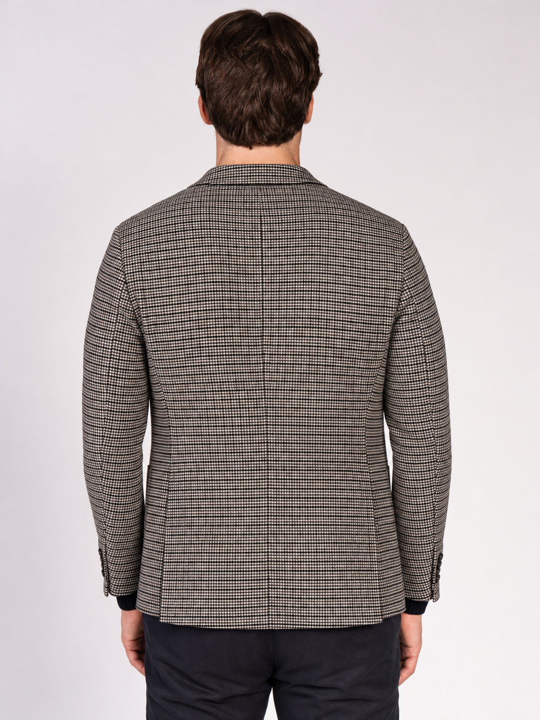 GIACCA PIED DE POULE|Colore:Perla