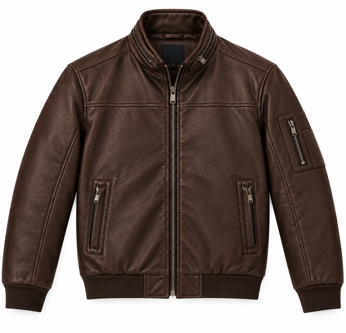 Giubbotto ecopelle|Colore:Moro