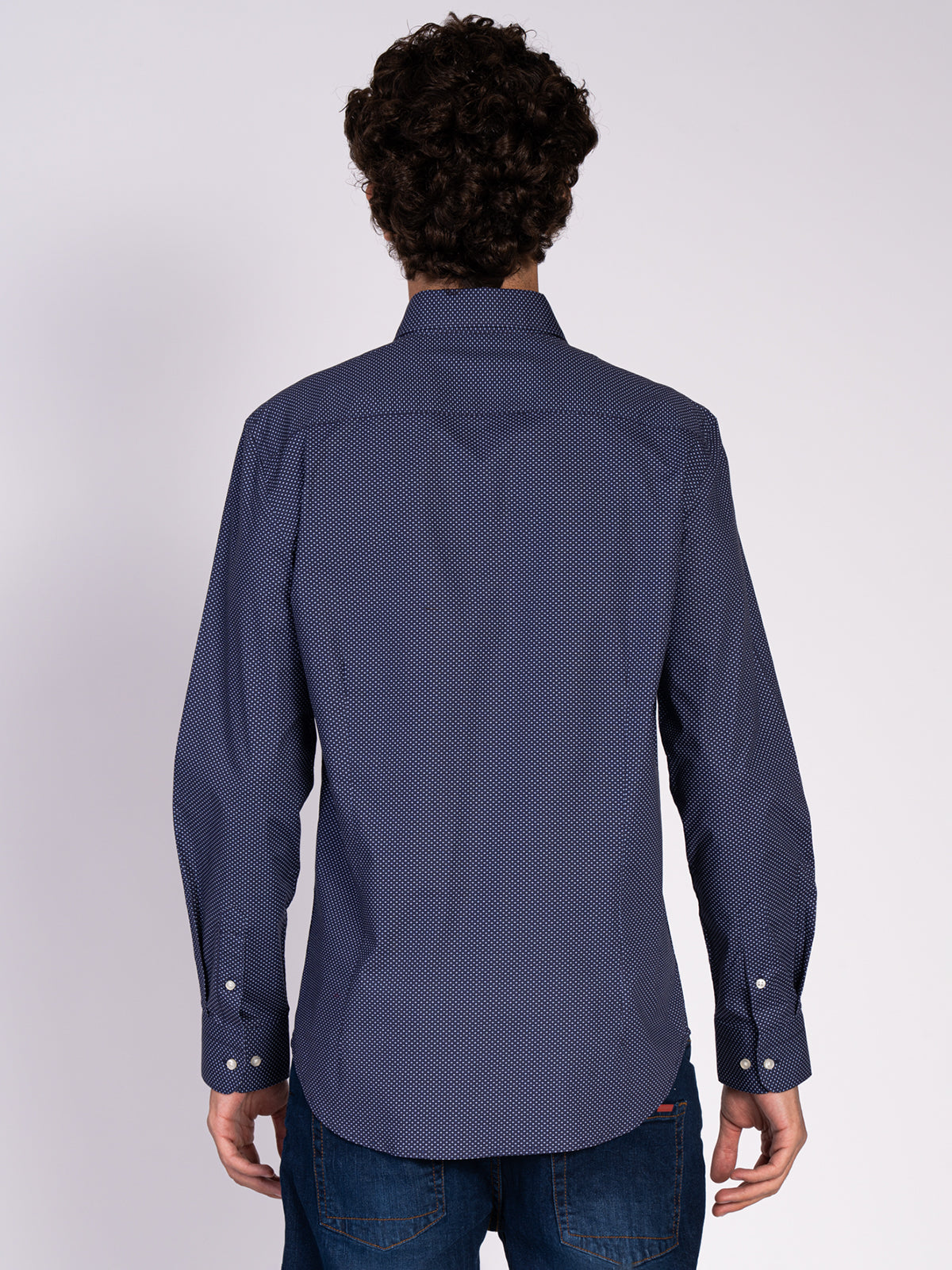 CAMICIA MICRO-POIS|Colore:Moro