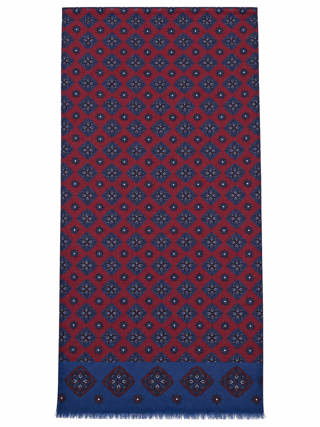 PASHMINA PATTERN GEOMETRICO|Colore:Bordeaux