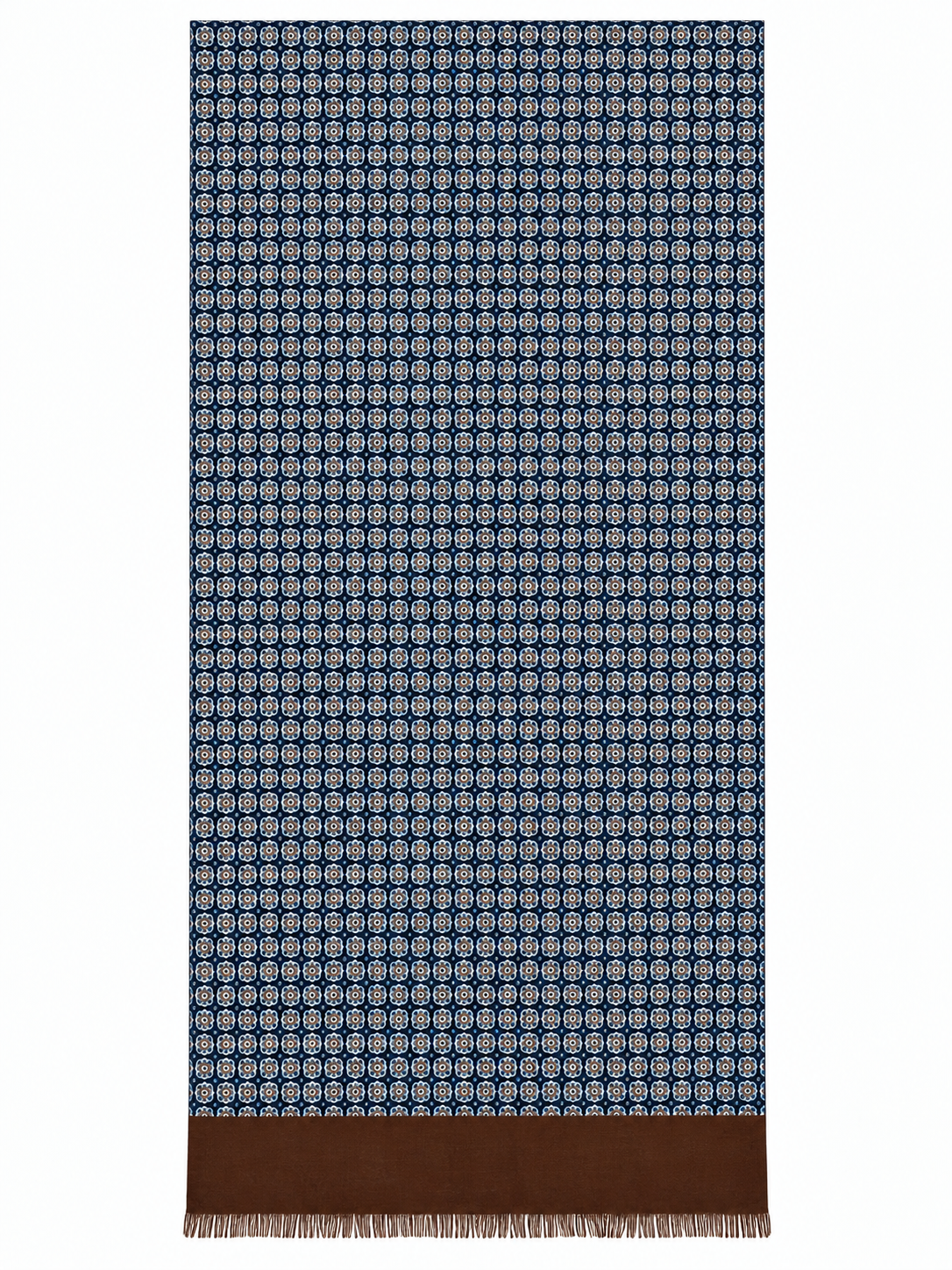PASHMINA PATTERN MOSAICO|Colore:Moro/blu