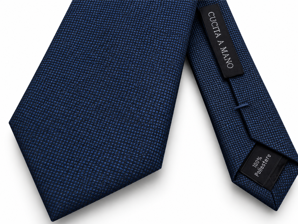 CRAVATTA MICRO-TRAMA|Colore:Blu