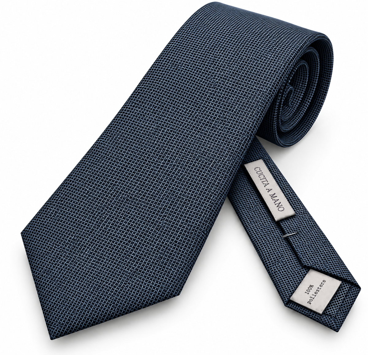 CRAVATTA MICRO-TRAMA|Colore:Denim