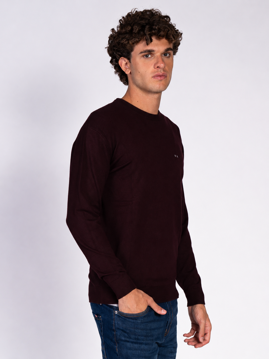 MAGLIA GIROCOLLO|Colore:Bordeaux