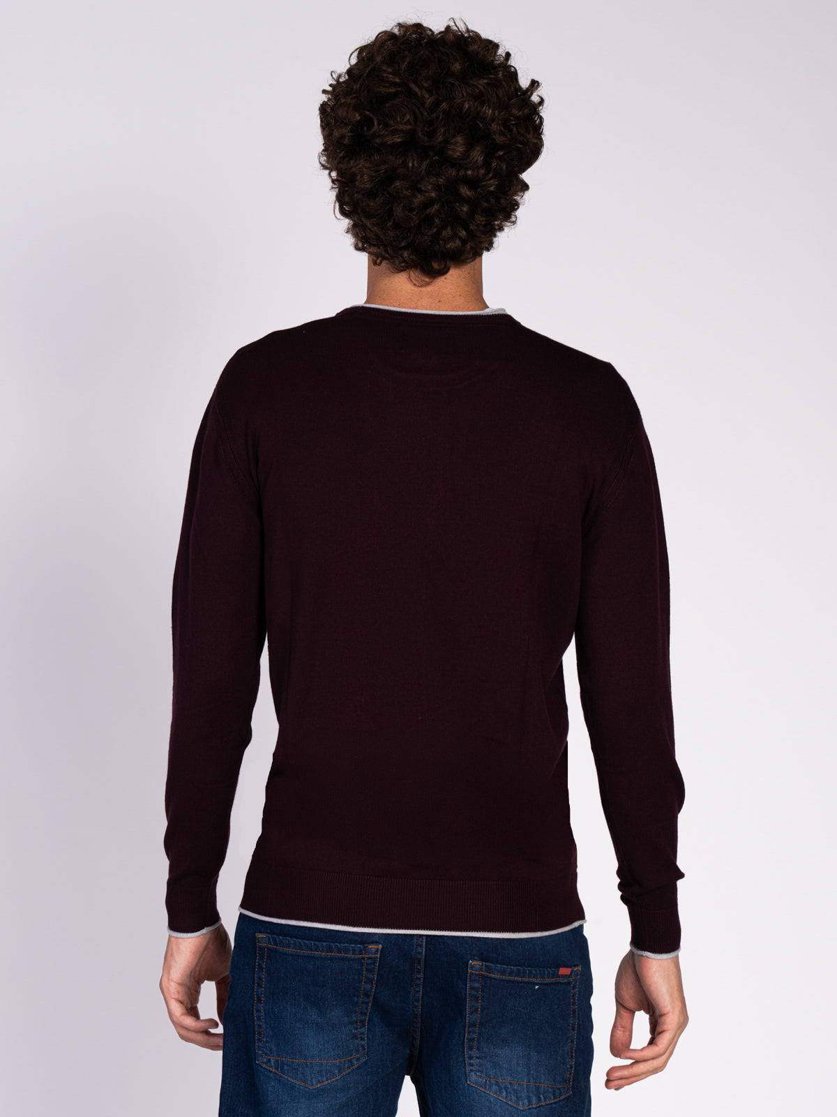 MAGLIA GIROCOLLO|Colore:Bordeaux