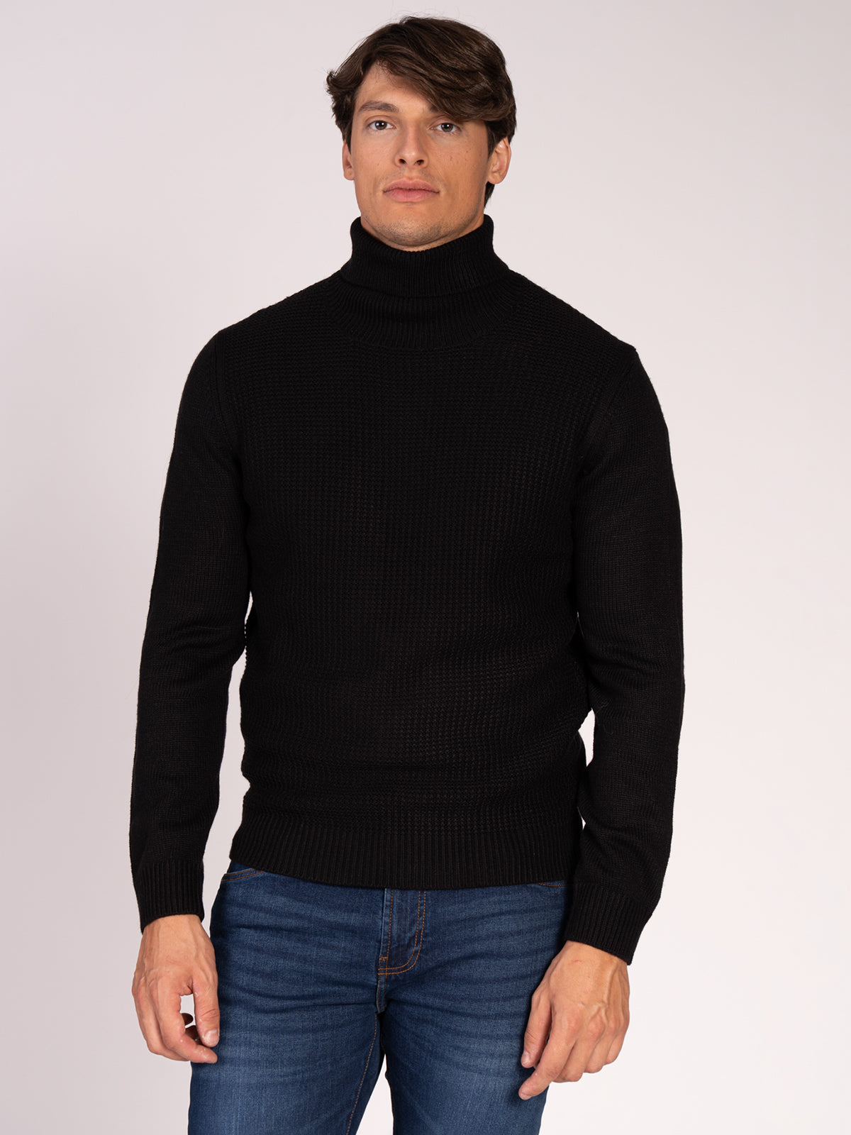 MAGLIA COLLO ALTO|Colore:Nero